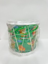 Детский музыкальный инструмент "Барабан Походный" с аппликацией, 23*23*27 см